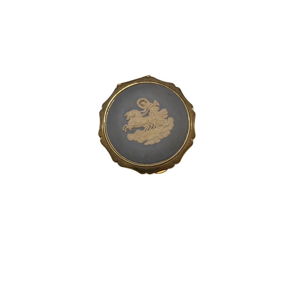 Stratton Powder Compact with Wedgwood Jasperware Cameo Lid